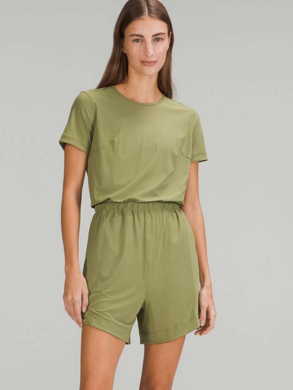 Lululemon Lightweight High-Neck Romper - Bronze Green